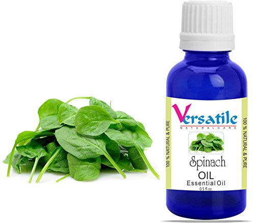 100% Pure Natural Spinach Oil for Aromatherapy - 3ml to 1000ml Bottle | Essential Oil for Diffusers, Massage & Skin Care