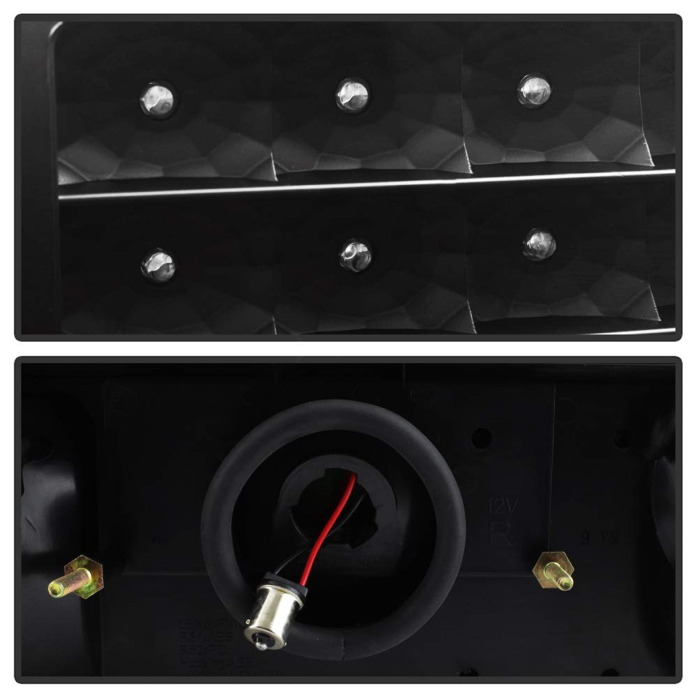 ACANII LED Tail Lights Brake Lamps for 1987-1993 Ford Mustang - Left & Right Pair - Bright & Durable Replacement Lights - Perfect for Night Driving & Car Shows
