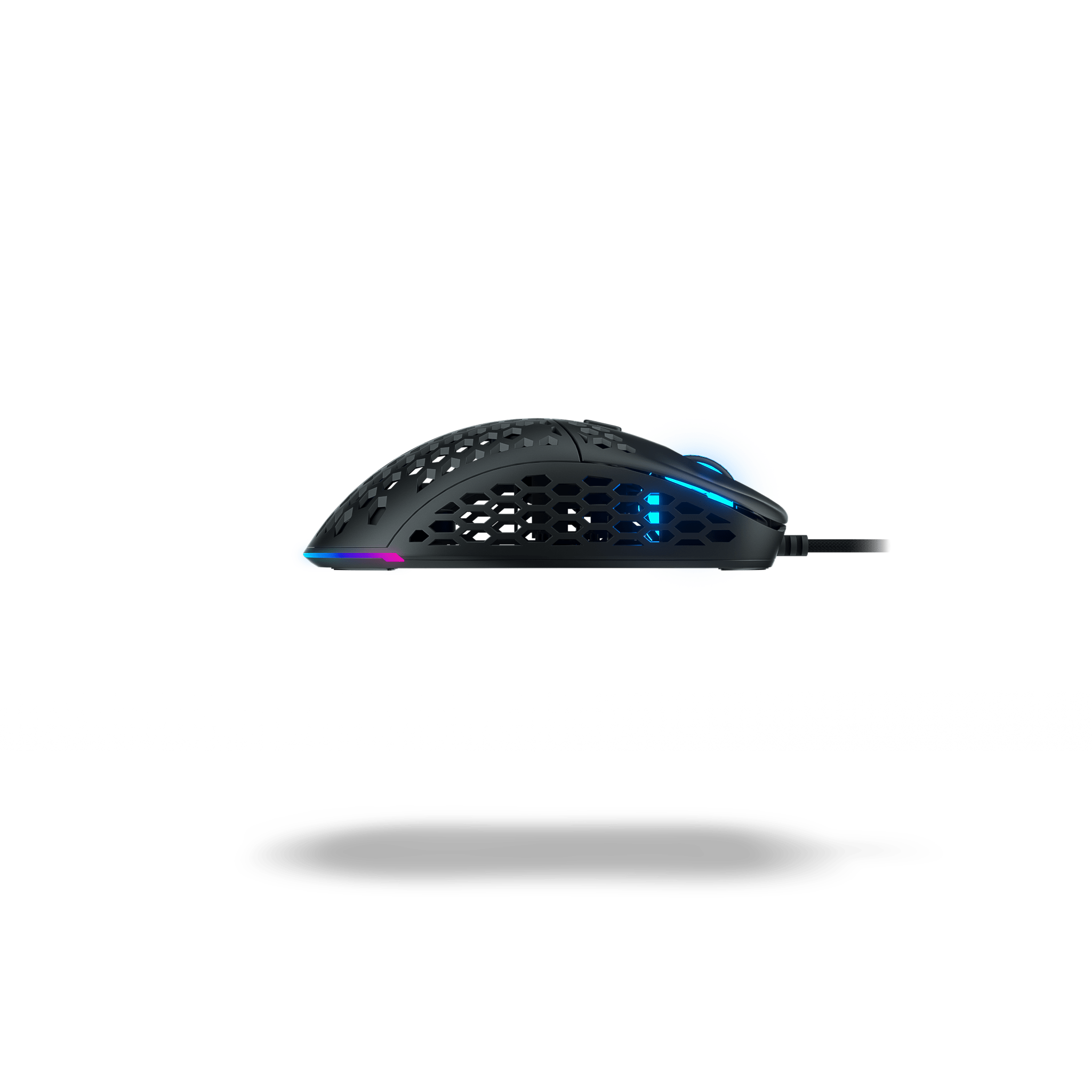 Ghost M1 UltraLight Gaming Mouse - Black | Wired RGB Ergonomic Mouse for PC & Mac | Perfect for FPS, MOBA & Esports Gaming