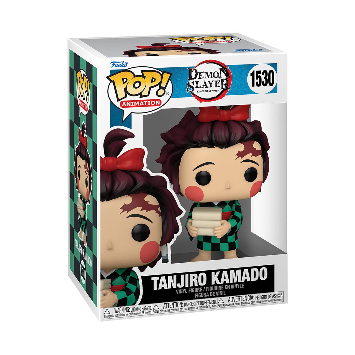 Demon Slayer Tanjiro Kamado Kimono Funko Pop! Vinyl Figure #1530 - Anime Collectible for Fans & Gift Idea