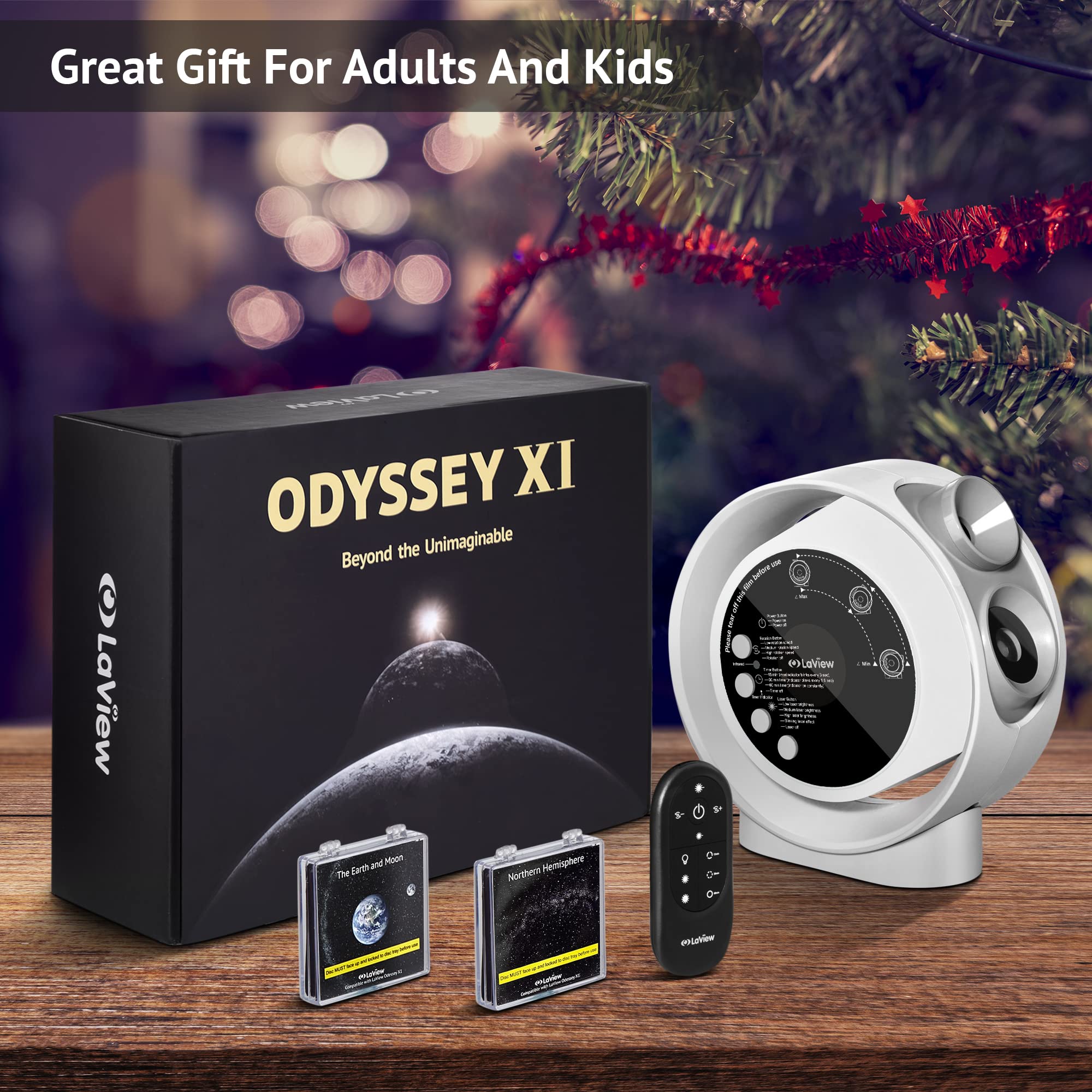LaView Home Planetarium Star Projector - Ultra Clear Galaxy Night Light with 130 ft² Projection Area, Auto-Off Timer & Remote Control | 6K Discs Included | Perfect for Bedroom Decor, Kids Room, Meditation & Romantic Ambiance | Great Gift for Adults & Children