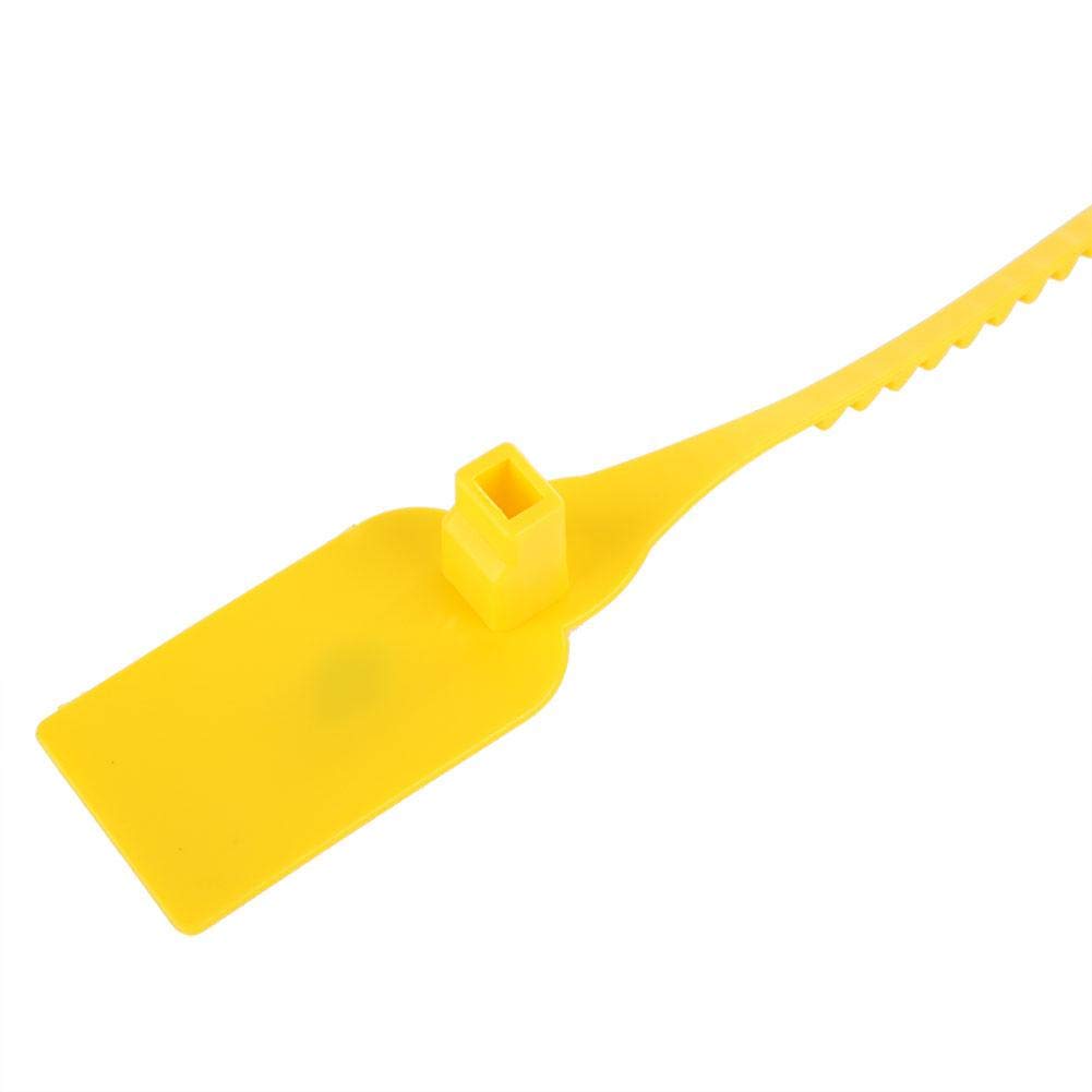 100-Pack Heavy Duty Self-Locking Adjustable Plastic Zip Ties - Red & Yellow (Yellow) for Cable Management, Wire Organization & Tamper Proof Security - Perfect for Home, Office & Industrial Use