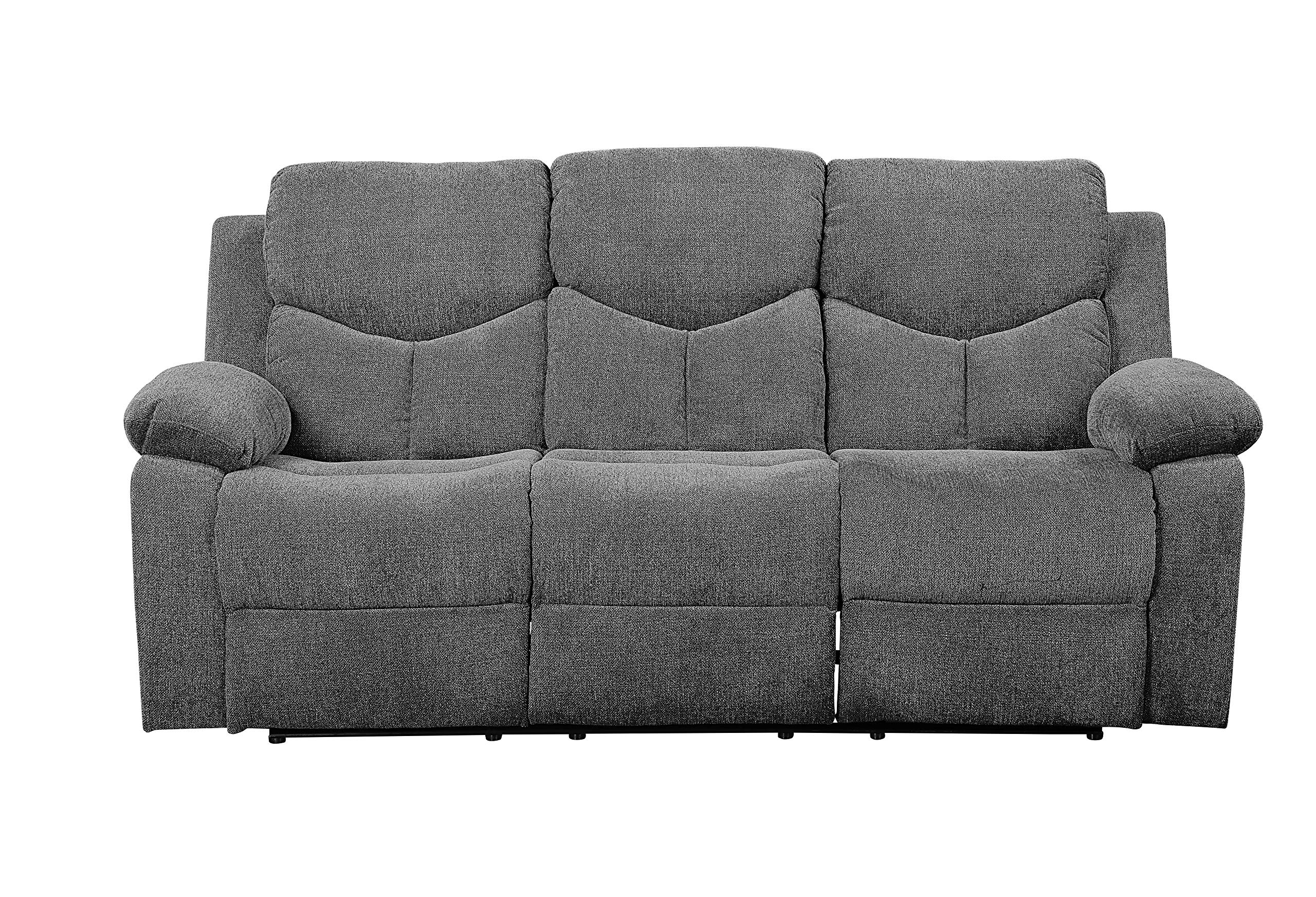 ACME Furniture Kalen Modern Sofa Set - Gray Fabric Couch for Living Room, Lounge & Home Decor