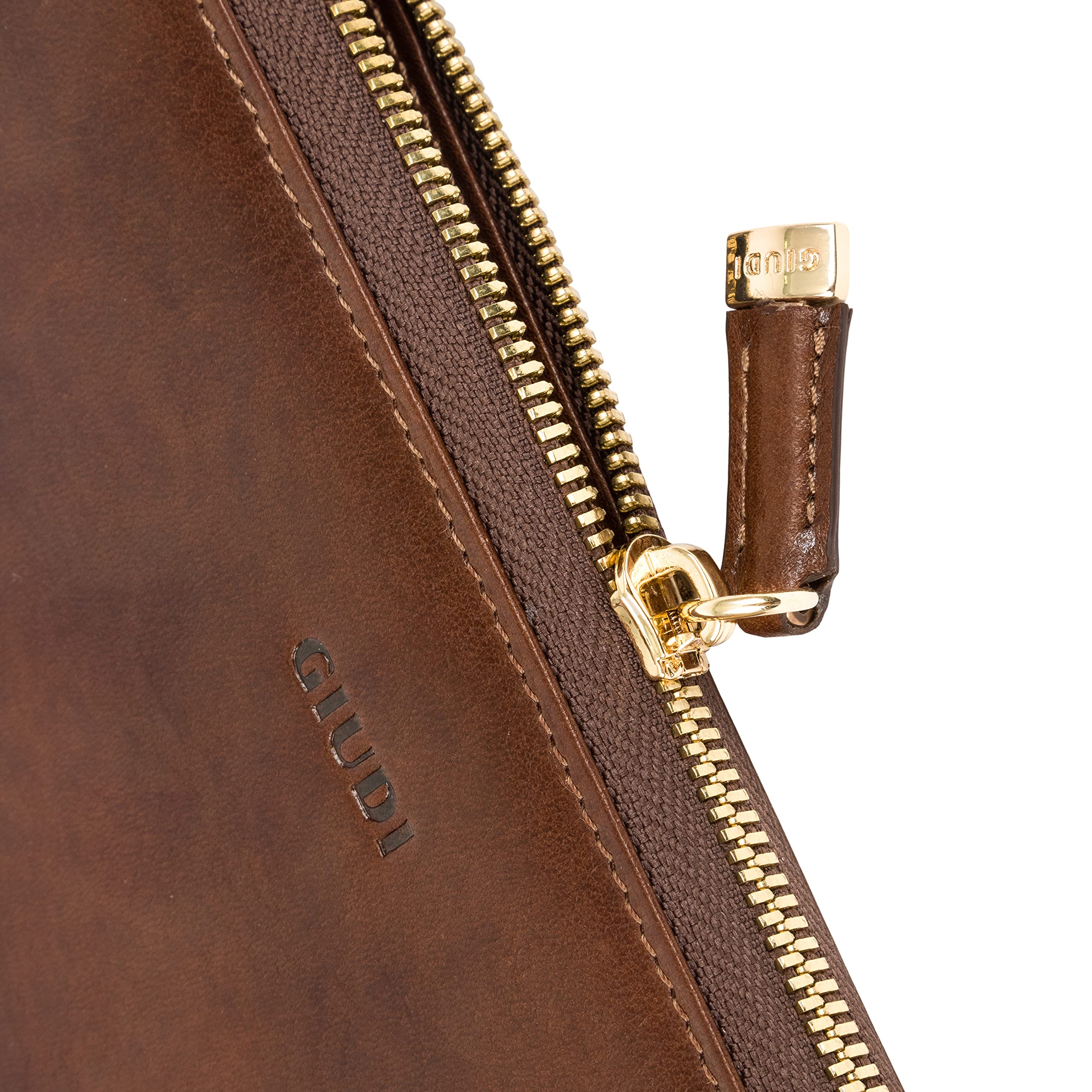 Giudi Elegant Women's Wallet - Italian Genuine Leather Large Capacity Ladies Purse - Slim Card Organizer with Zipper Closure - Perfect for Everyday Use, Travel & Gift Giving