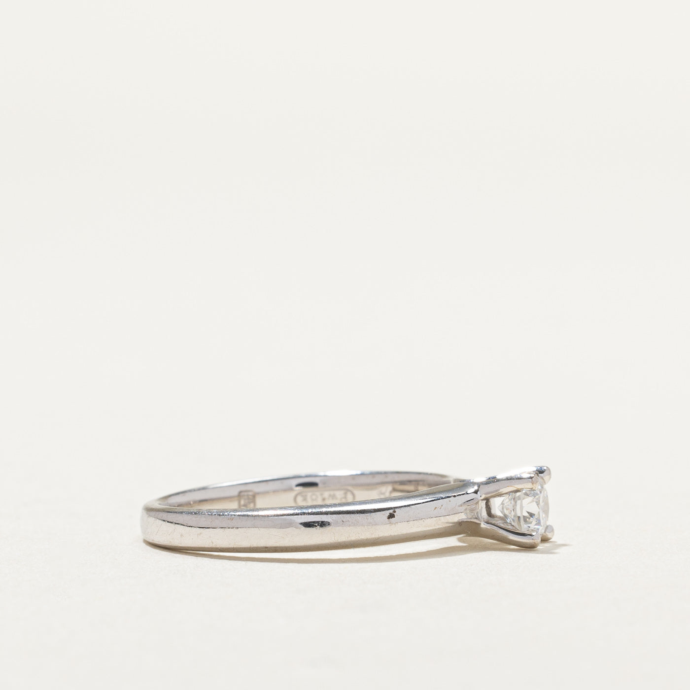 0.32ct Solitaire Diamond Engagement Ring - Size 6.5 | GIA Certified Round Cut Diamond Wedding Band | Perfect for Proposals, Anniversaries & Bridal Jewelry Gifts