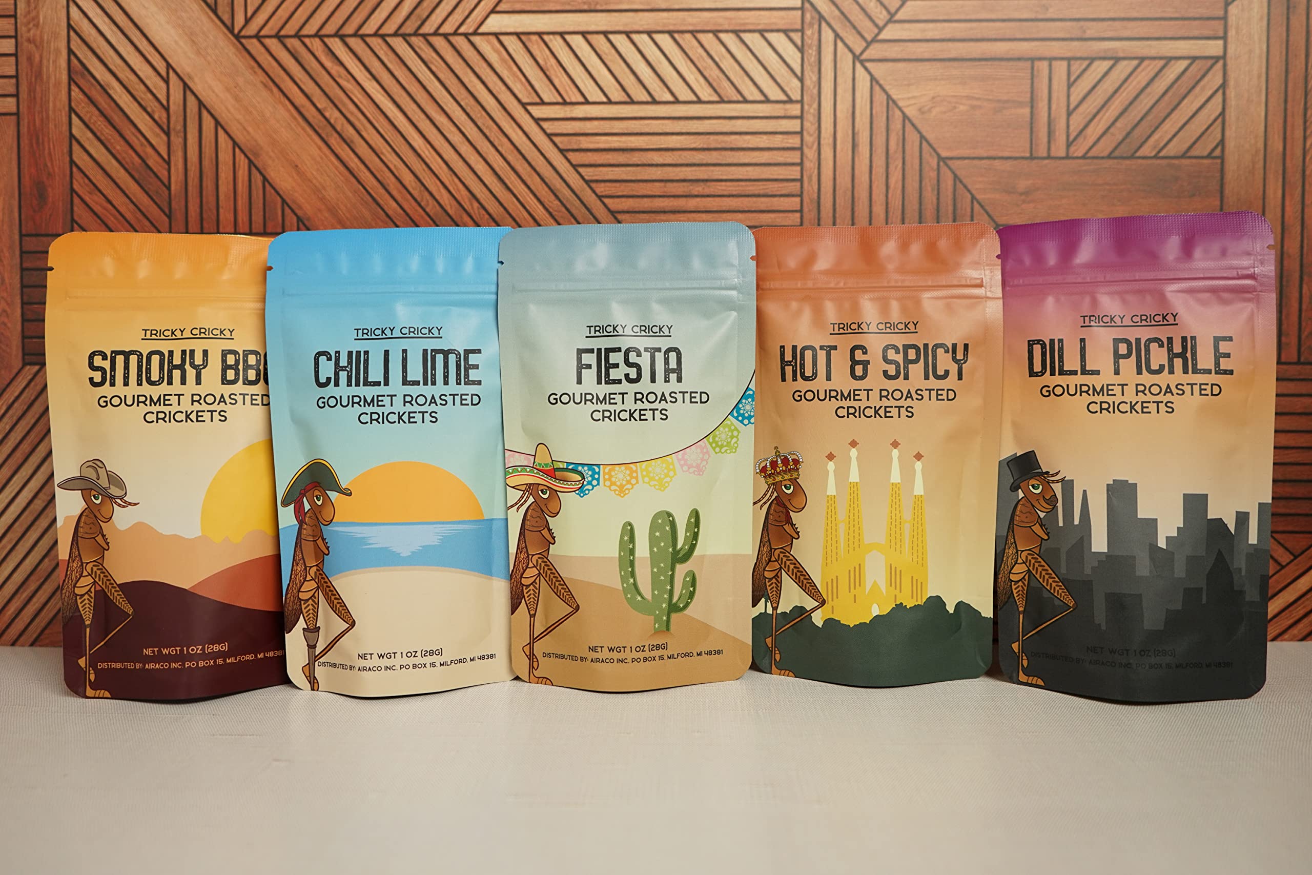 Crunchy BBQ Flavored Edible Cricket Snacks - High Protein, Low Carb Healthy Gourmet Snacks - USA Grown Sustainable Protein Source - Perfect for Hiking, Camping & Keto Diet - 1 Oz Pack
