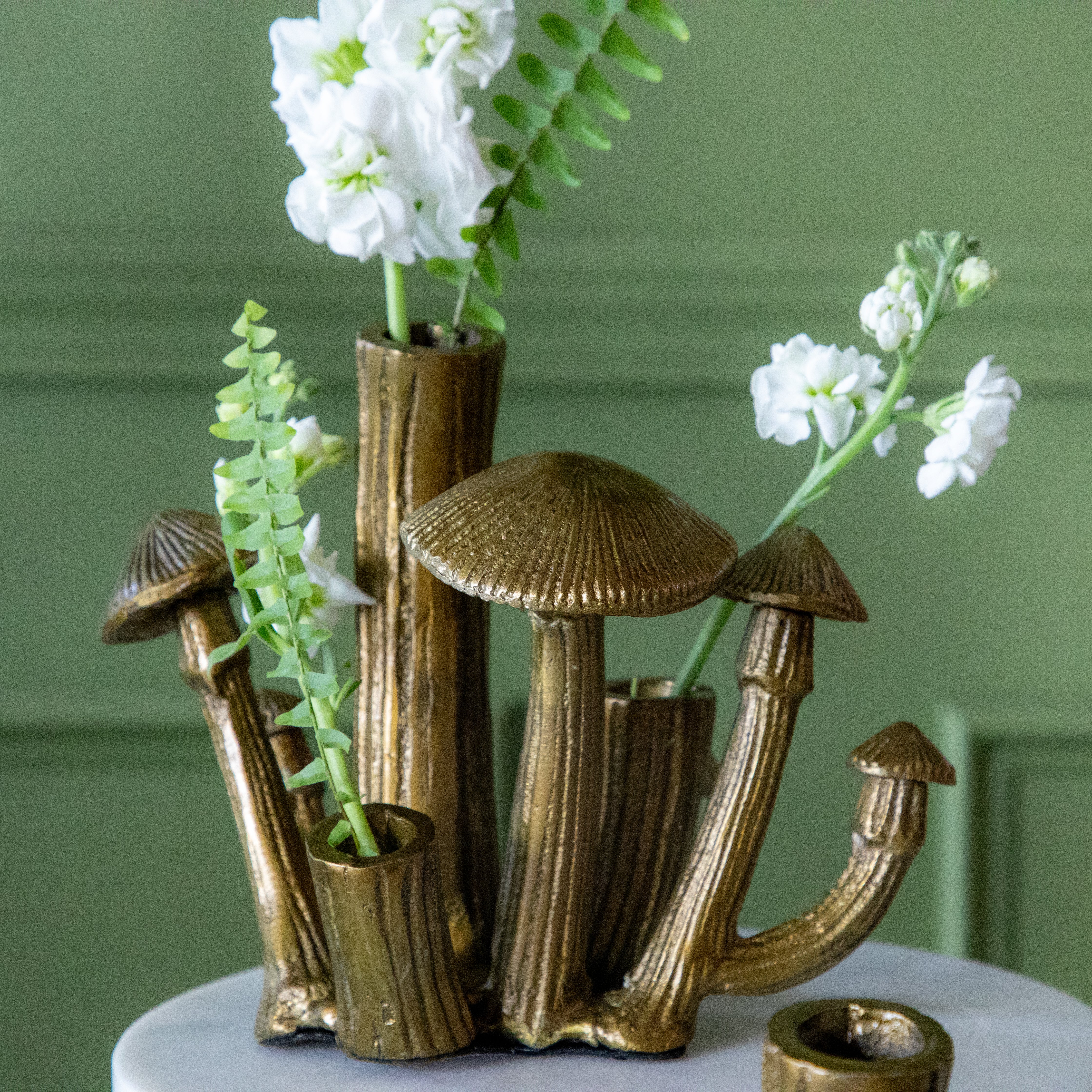 Clustered Mushroom Bud Vase - Elegant Floral Centerpiece for Home Decor, Wedding & Party Arrangements