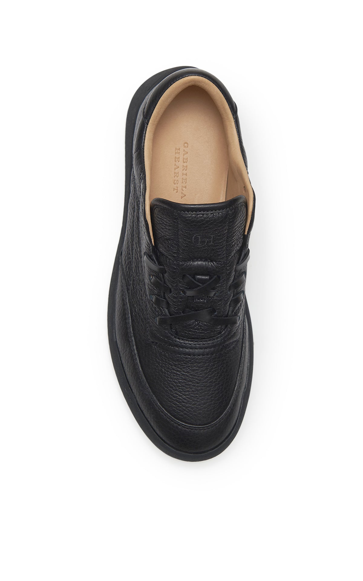 Men's Ohio Slip-On Sneakers - Black Textured Leather Casual Shoes for Walking, Work & Everyday Wear