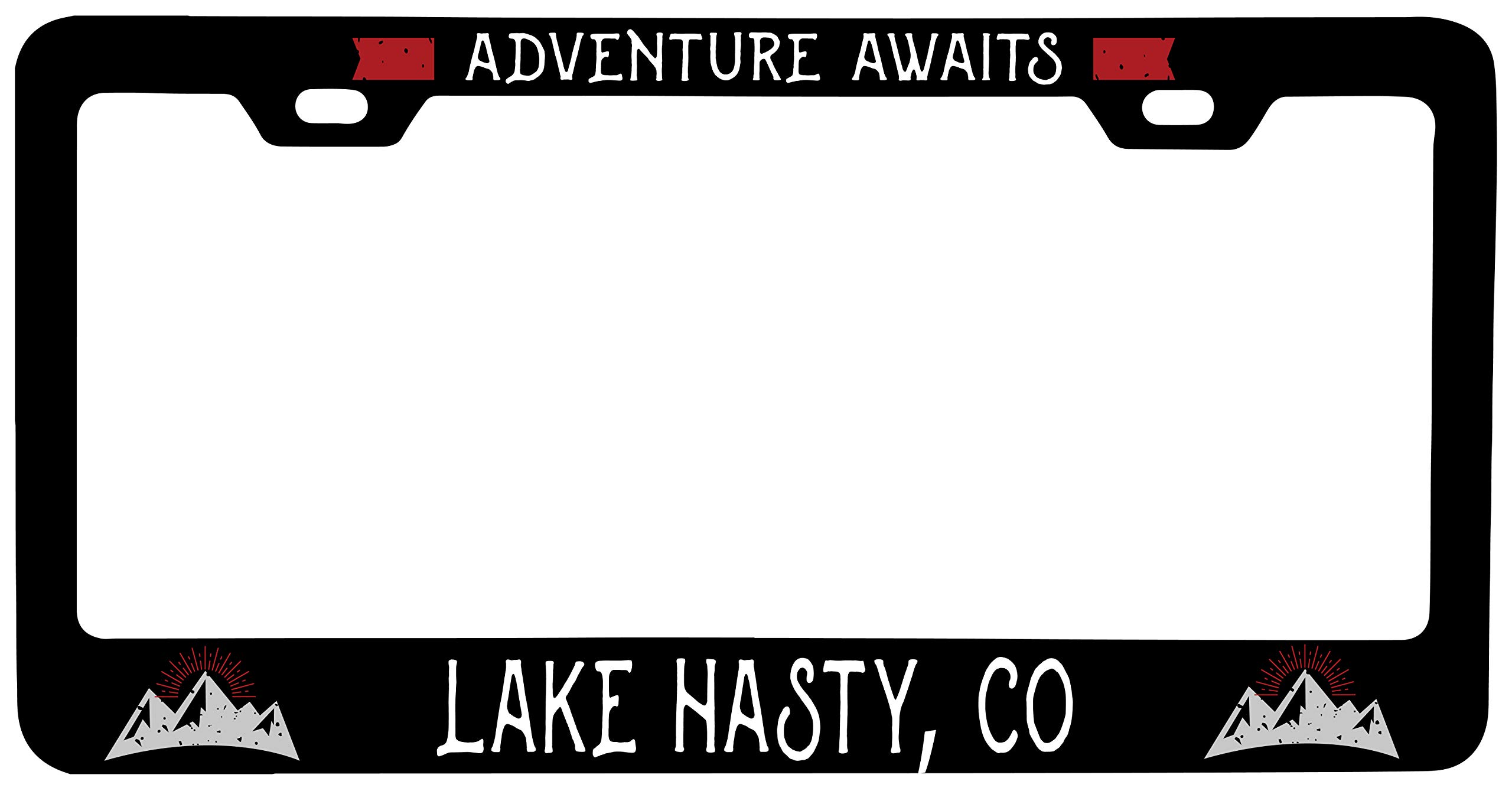 R and R Imports Lake Hasty Colorado Vanity Metal License Plate Frame - Durable Car Accessory for US Vehicles, Perfect for Colorado Souvenirs & Road Trip Gifts