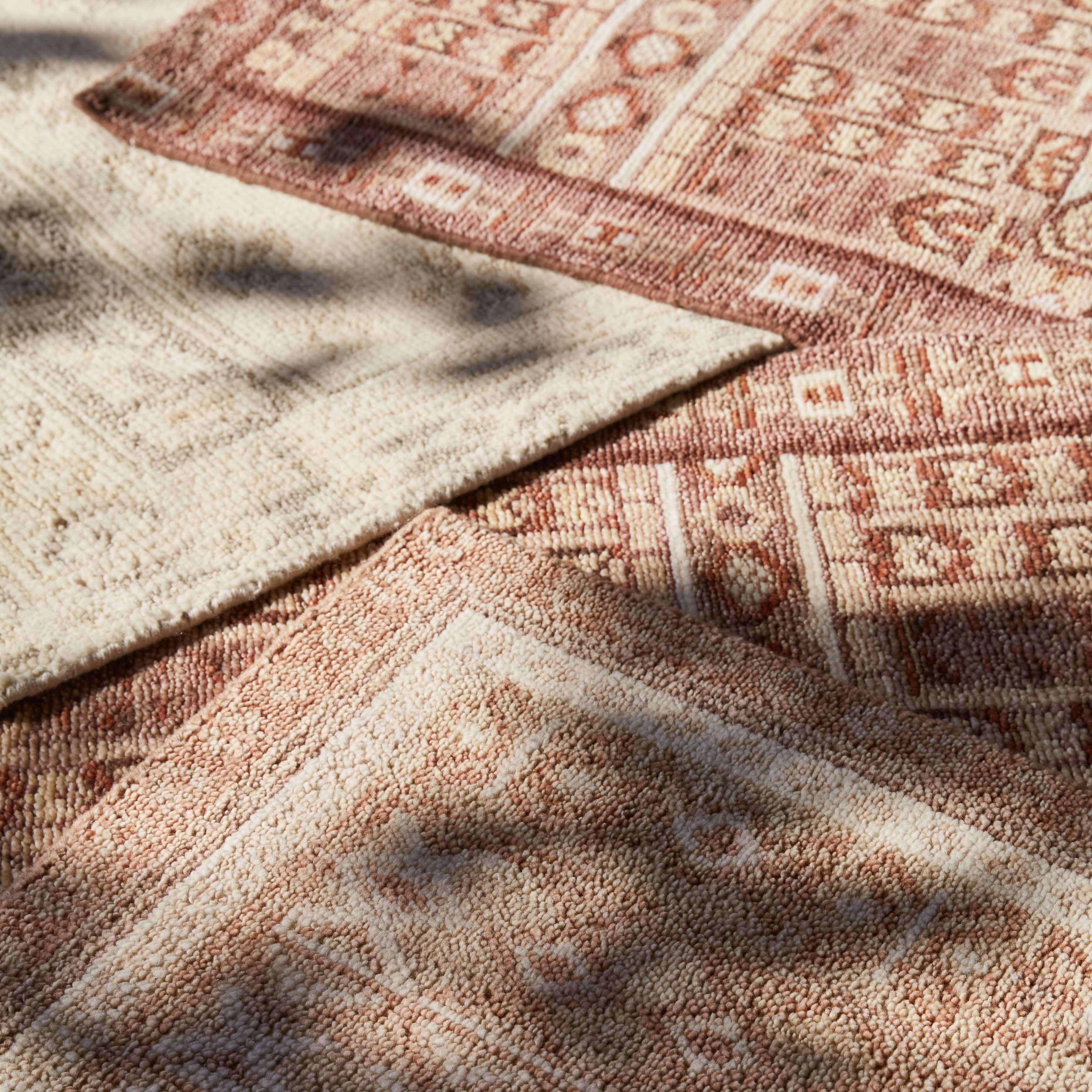Lahar Hand Knotted Accent Rug - Premium Bohemian Style Area Rug for Living Room, Bedroom & Home Decor | Soft & Durable for High Traffic Areas