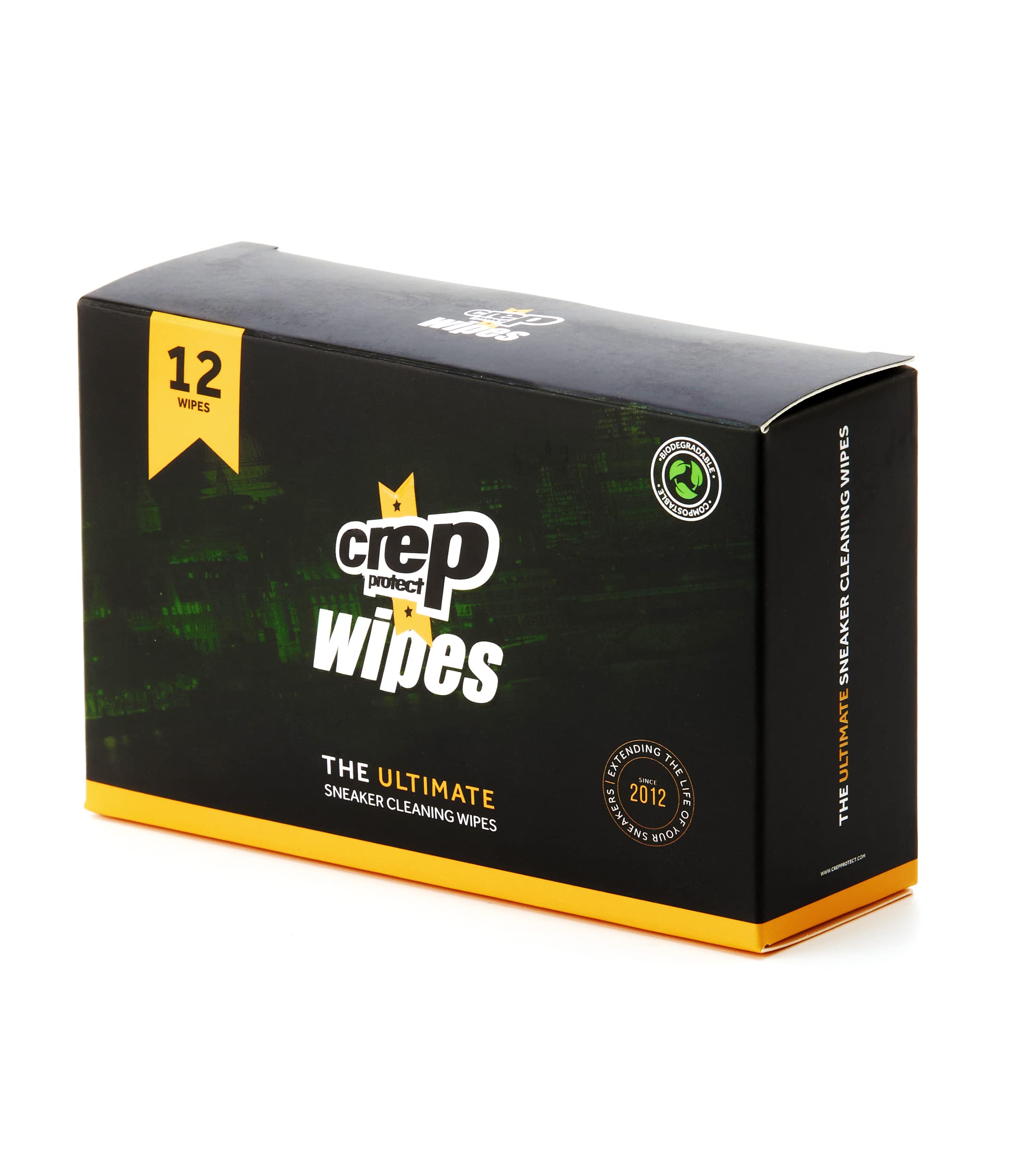 Crep Protect Biodegradable Shoe Wipes - 12 Pack for Sneaker Cleaning & Care