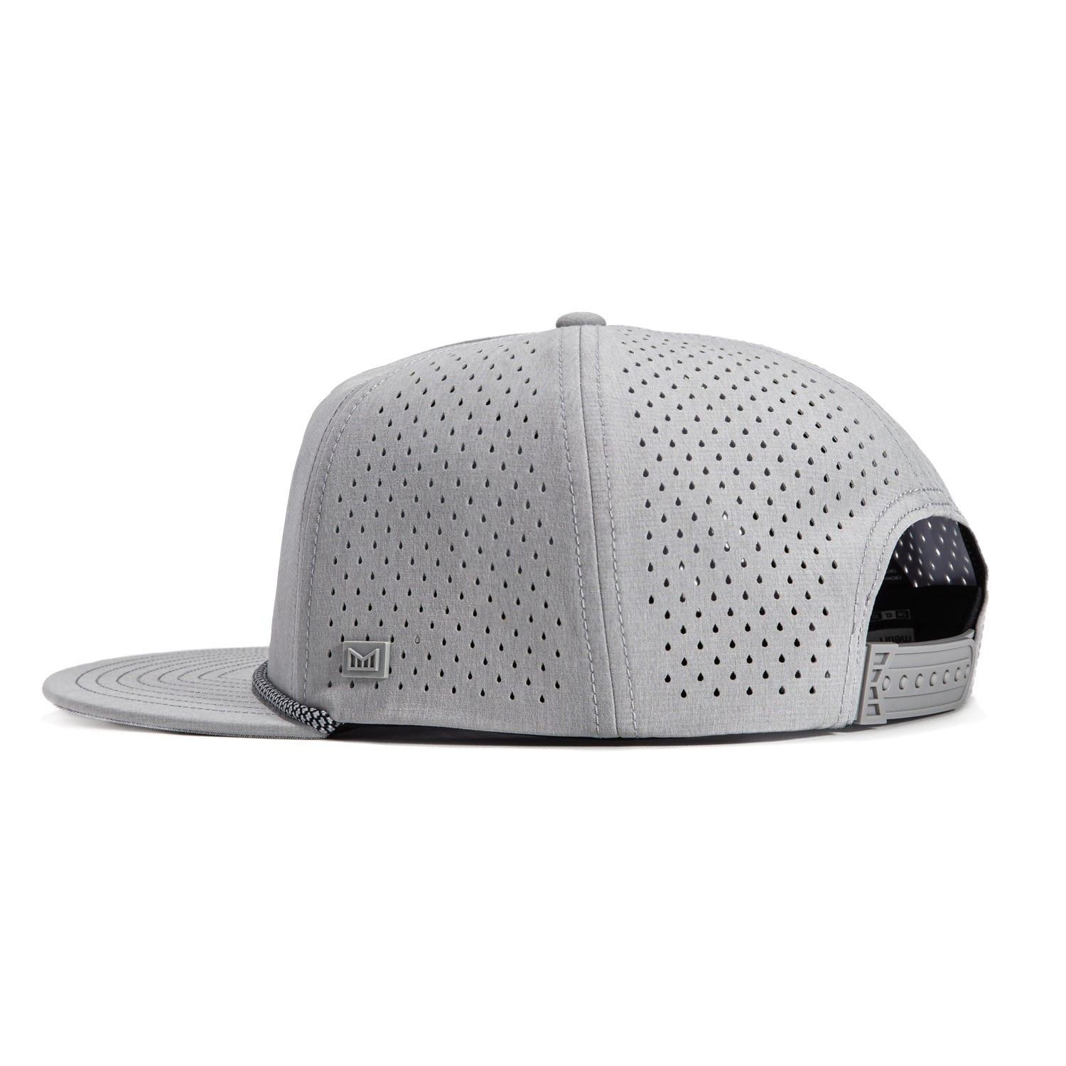 Melin Coronado Brick Hydro Snapback Hat - Heather Gray Adjustable Baseball Cap for Men & Women - Perfect for Outdoor Sports, Casual Wear & Sun Protection