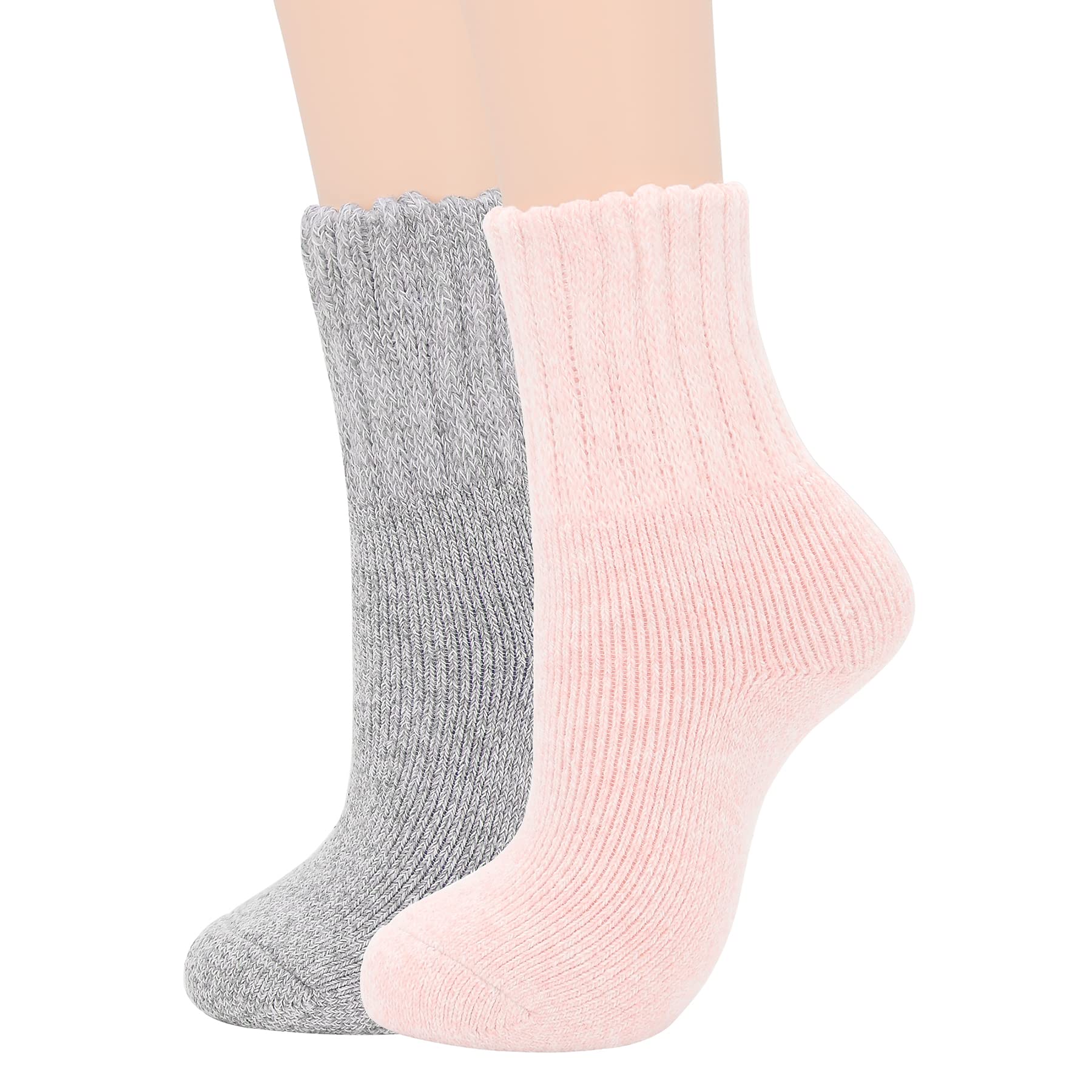 Zando Women's Cozy Warm Wool Boot Socks - Thick Long Crew Socks for Winter, Hiking & Outdoor Activities