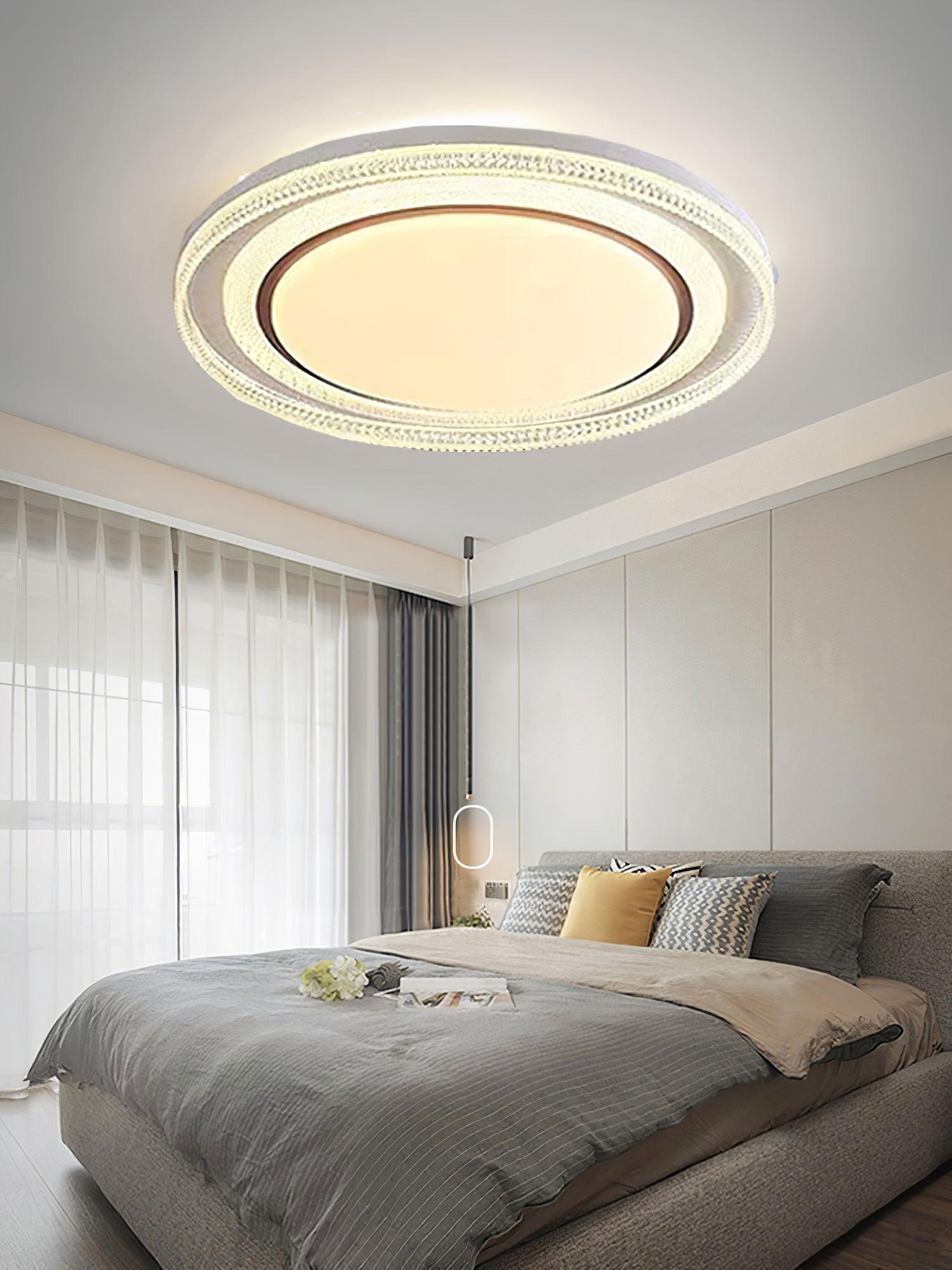 Milagro Modern Ceiling Light Fixture - Energy Efficient LED Flush Mount for Living Room, Bedroom, Kitchen - Dimmable Bright Lighting for Home & Office Decor