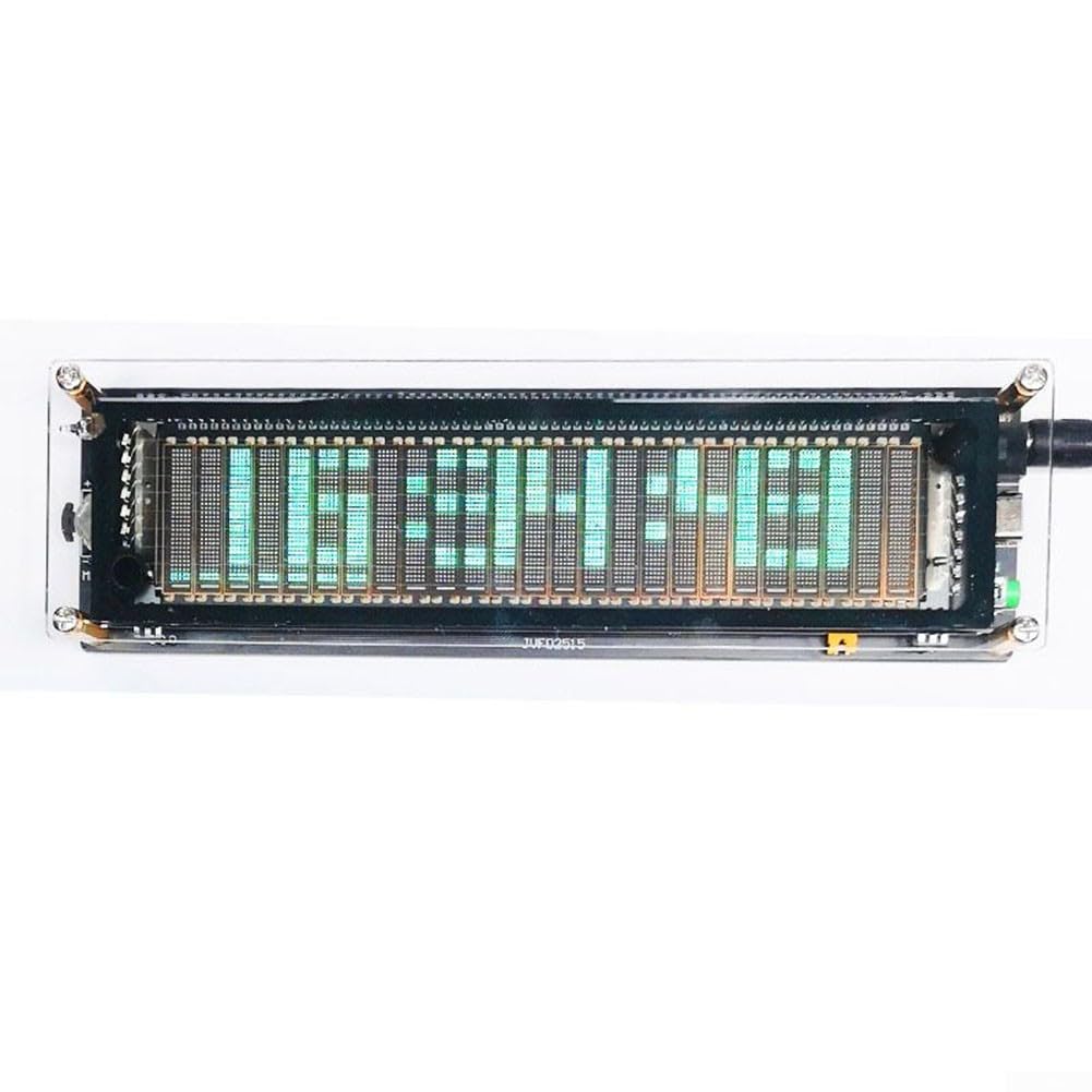 DIY Audio Spectrum Analyzer Kit - VU Meter Screen Display & Sound Level Meter for Home Studio, DJ Setup, and Music Production