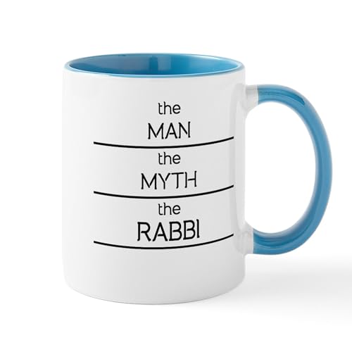 White/Blue Inside - The Man The Myth The Rabbi Mugs