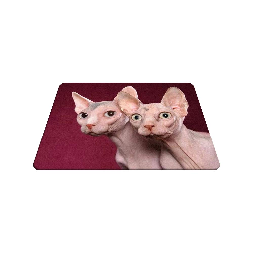 Sphynx Cat Gaming Mouse Pad - Non-Slip Rubber Base, 9.5