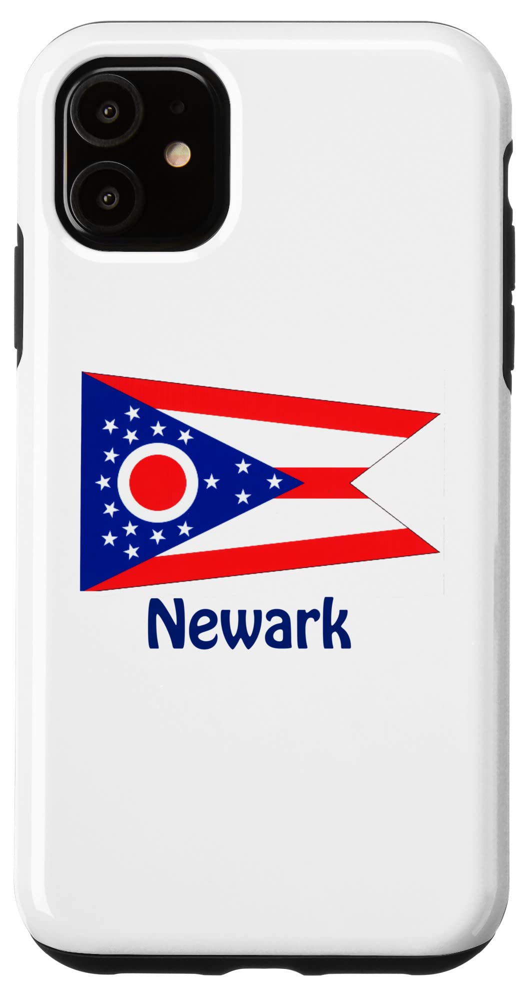 iPhone 11 Case with USA Flag Design - Premium Protective Cover for iPhone 11 - Perfect for Travelers & Patriotic Americans (Newark Ohio Souvenir)