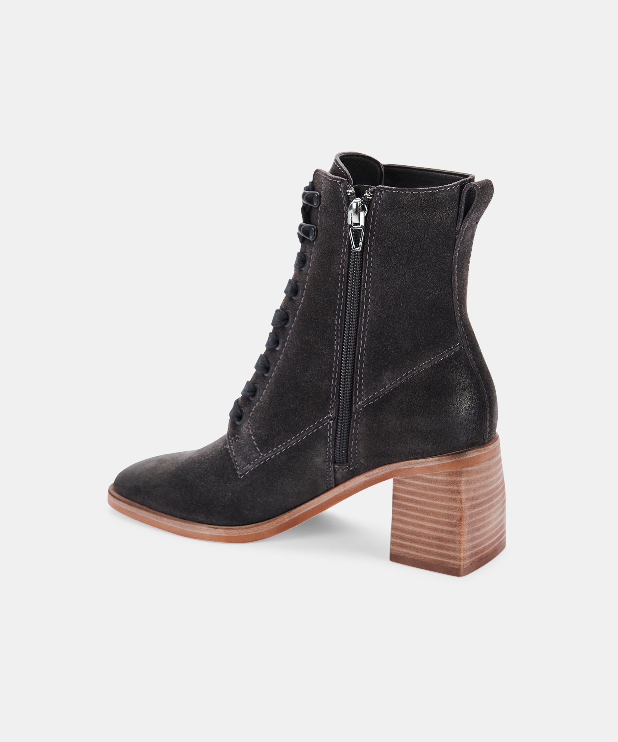 Iden Booties Anthracite Suede - Stylish & Comfortable Women's Ankle Boots for Fall & Winter | Perfect for Casual Outfits, Office Wear & Date Nights
