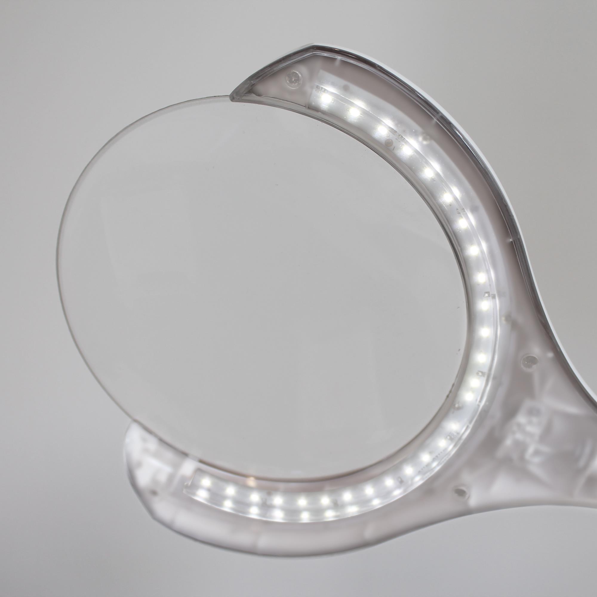 Daylight MAGnificent LED Magnifying Lamp with 5X Magnification - Adjustable Floor/Table Light for Reading, Crafts & Hobbies - Perfect for Jewelry Making, Sewing & Detailed Work