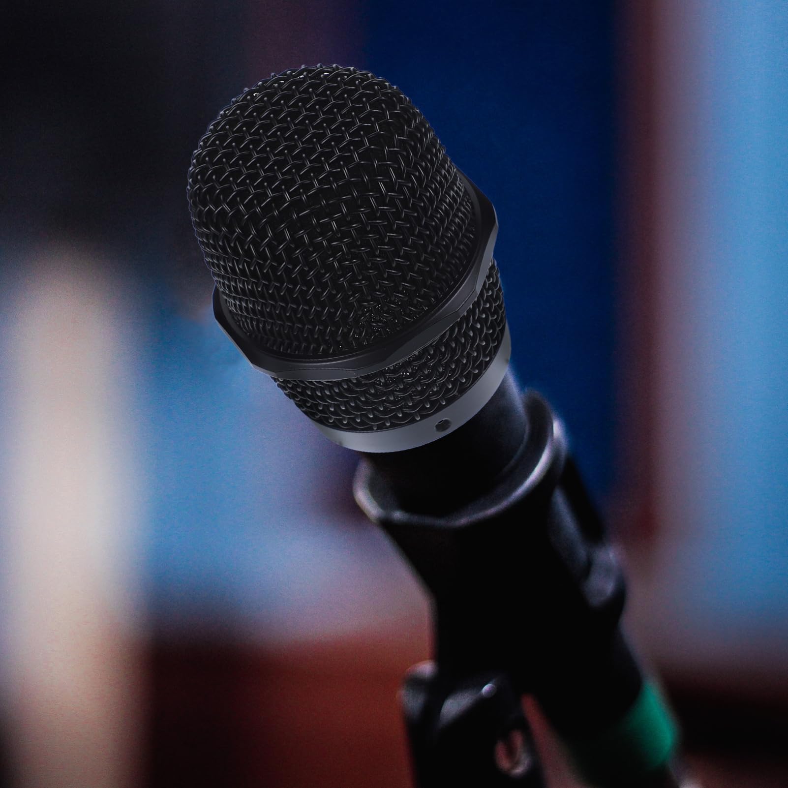 Replacement Microphone Grille Head Mesh Cover - Black Metal Mic Accessory Compatible with bs-/ - Mic | Perfect for Studio Recording, Podcasting & Live Performances