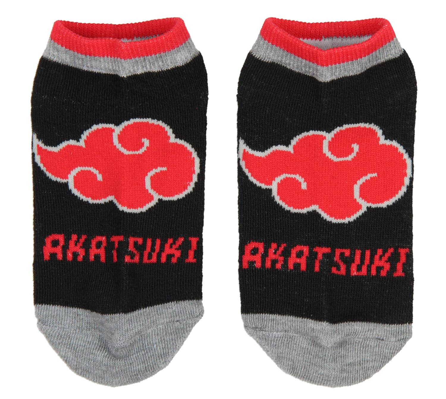 **Naruto Shippuden Boys' Socks - Akatsuki, Uzumaki & Uchiha Clan Hidden Village Design - 4 Pairs Kids Ankle No-Show Socks - Perfect for Cosplay, Anime Fans & Casual Wear**