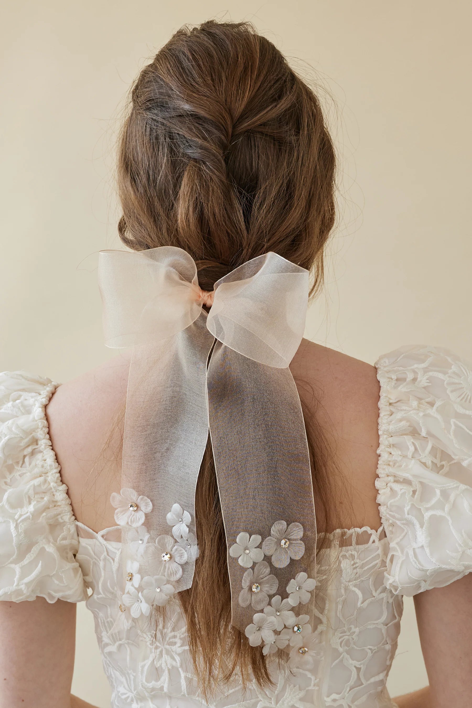 Elegant Floral Bow Hair Clip - Perfect for Weddings, Parties & Everyday Style | Amy Floral Bow