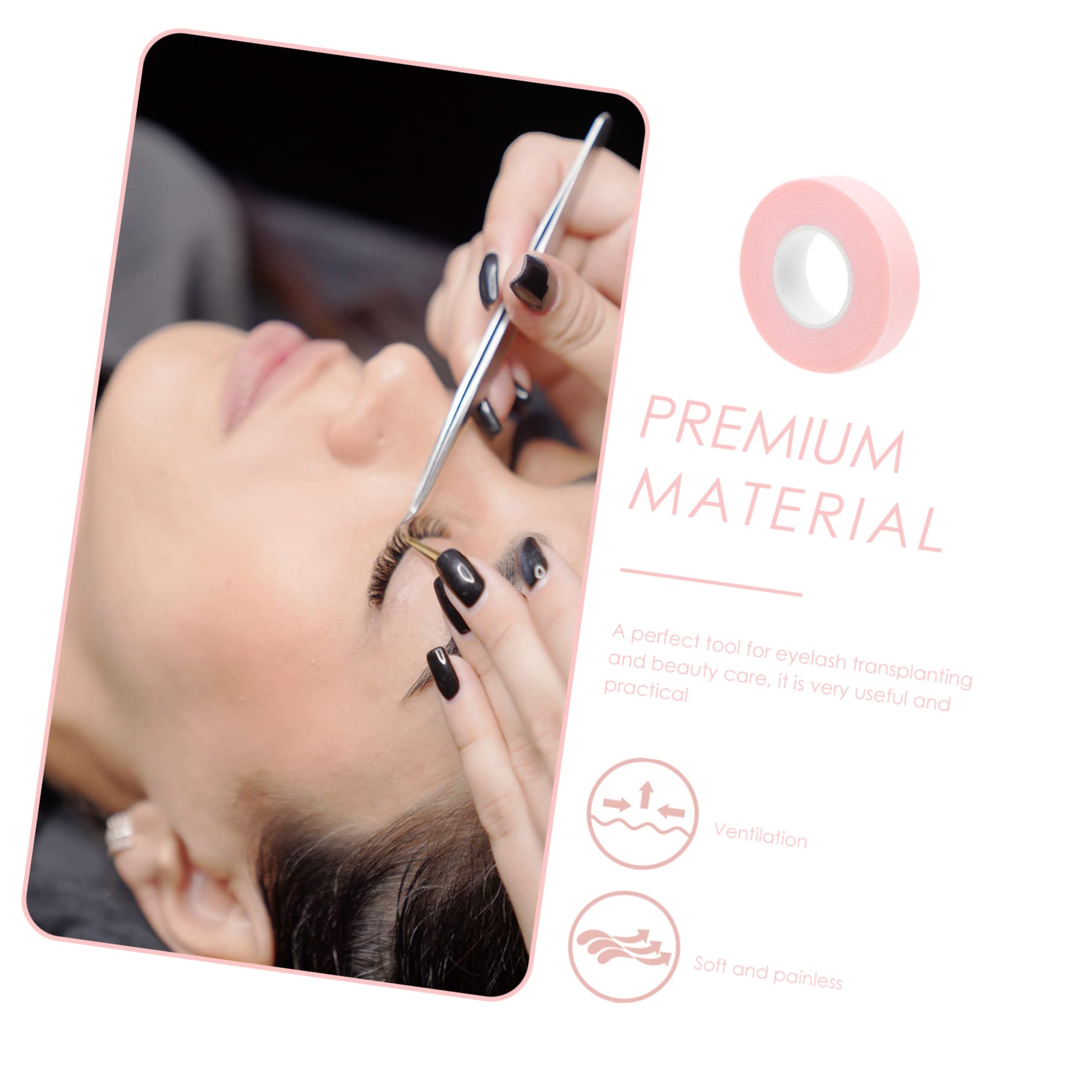 DOITOOL 18 Rolls Microporous Breathable Lash Adhesive Tape - Hypoallergenic Eye Pads for Makeup & False Eyelashes - Perfect for Beauty Salons, Bridal Makeup & DIY Extensions