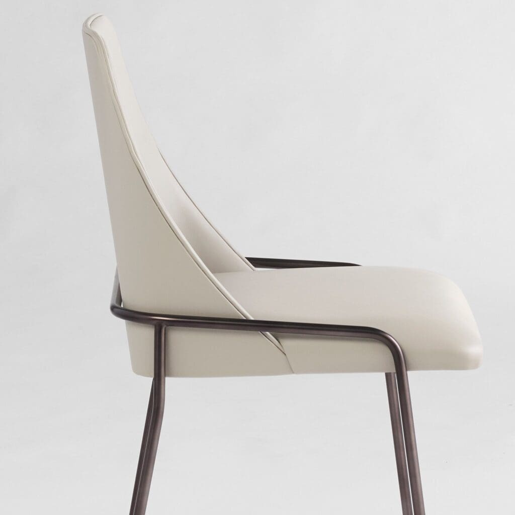Cyan Design 11733 Suez Dining Chair - Onyx & Taupe Upholstered Modern Side Chair for Dining Room, Kitchen, or Office Seating