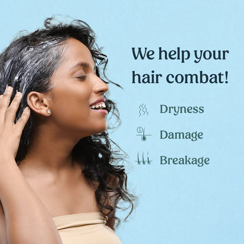 Goat Milk Hair Mask for Frizz Control & Flyaway Hair - Deep Conditioning Treatment for Dry, Damaged Hair - Perfect for Home Hair Care & Salon Use