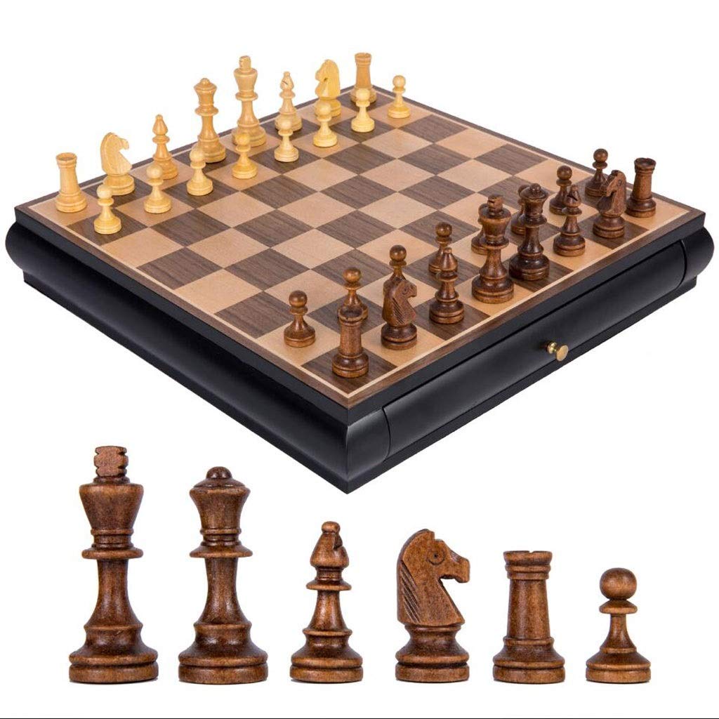 Yo-Yo 2015 Premium Wooden Chess Set - International Standard Chess Board Game with 32 Pieces | Portable Travel Chess Set for Adults & Kids | Perfect for Home, Office, Camping & Gifts