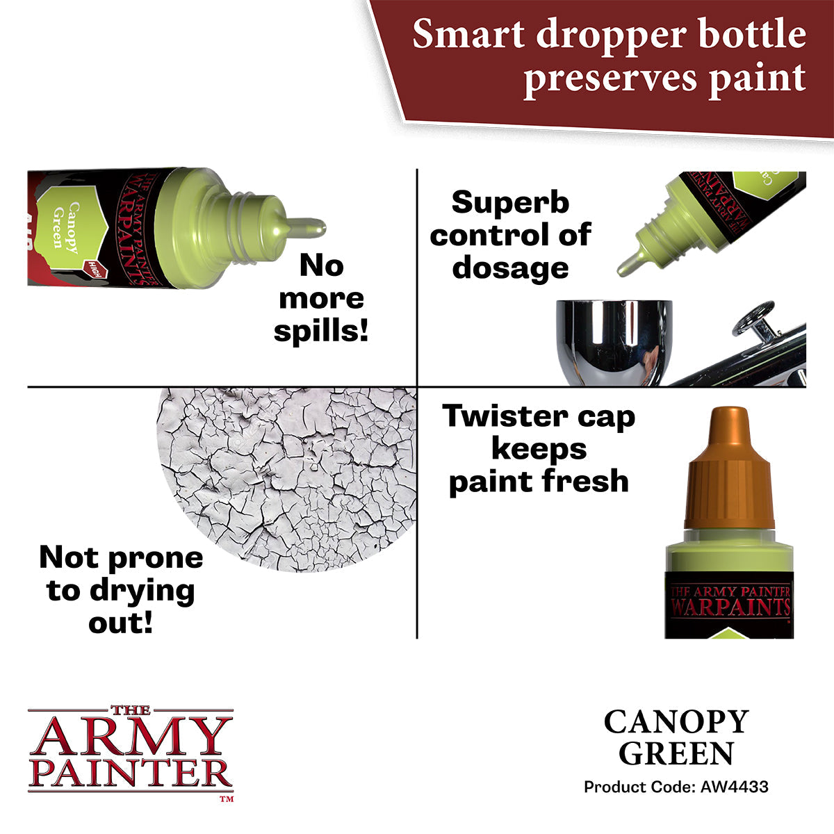Warpaints Air: Canopy Green - Premium Model Paint for Miniatures & Hobby Projects - Perfect for War Gaming, Dioramas & Scale Modeling