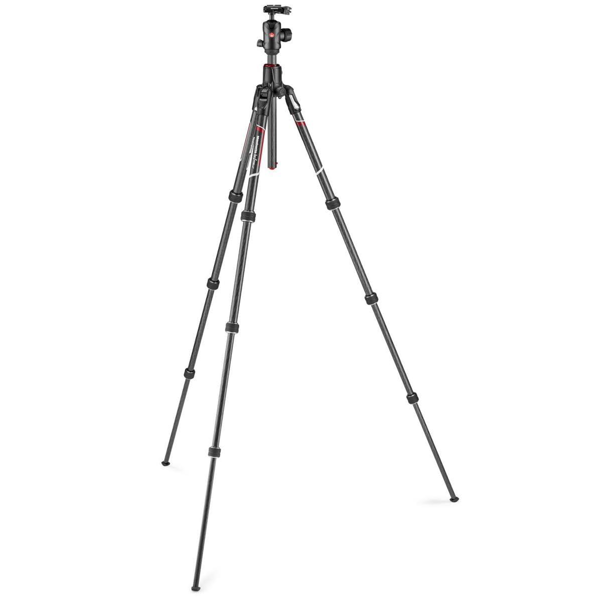 Manfrotto Befree GT XPRO 4-Section Carbon Fiber Travel Tripod with MH496 Ball Head - Lightweight Compact Tripod for DSLR Cameras, Perfect for Travel, Hiking & Outdoor Photography