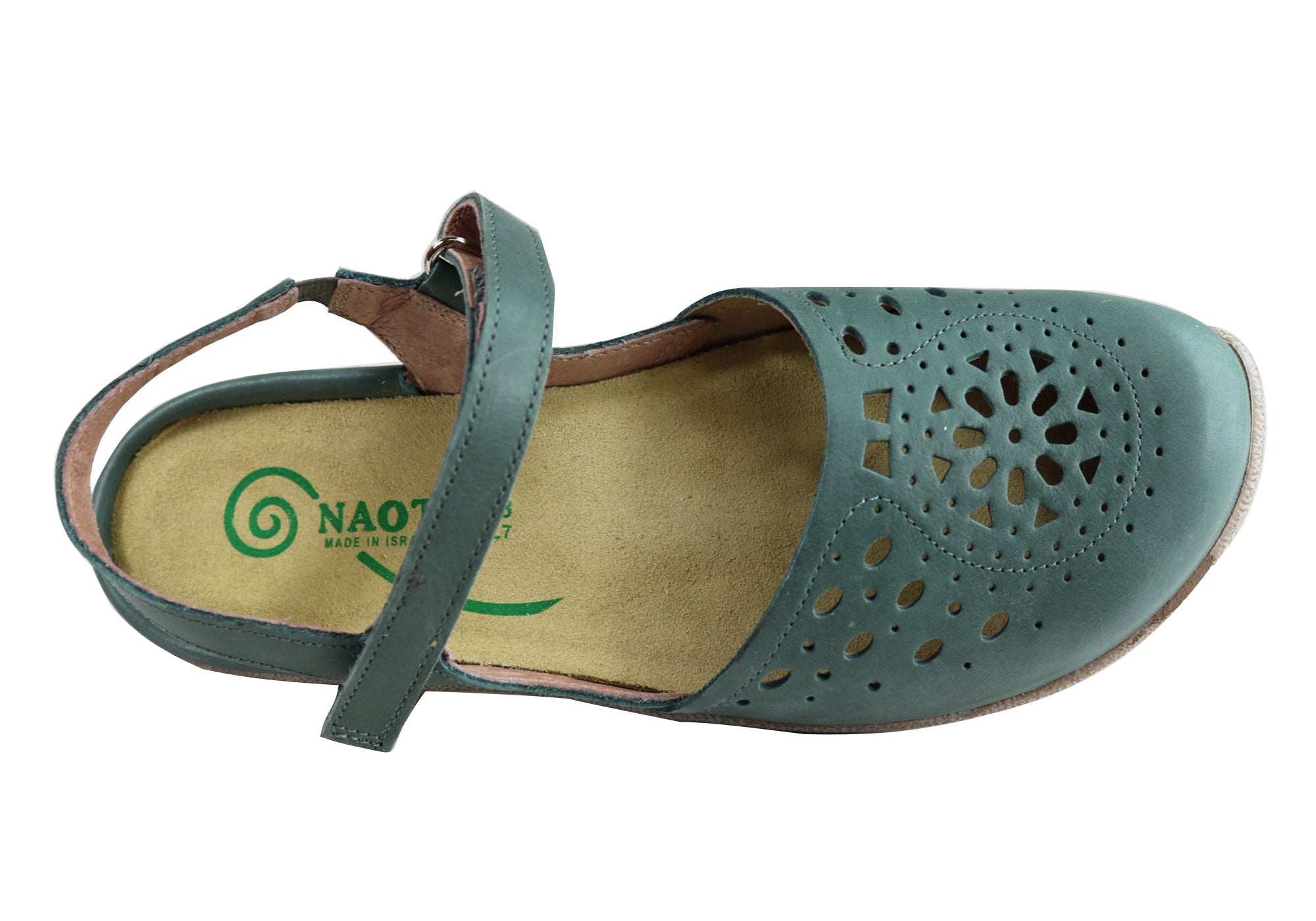 Naot Arataki Women's Orthopedic Leather Flat Sandals - Comfortable Closed-Toe Shoes for Plantar Fasciitis & Arch Support - Perfect for Work, Travel & Everyday Wear
