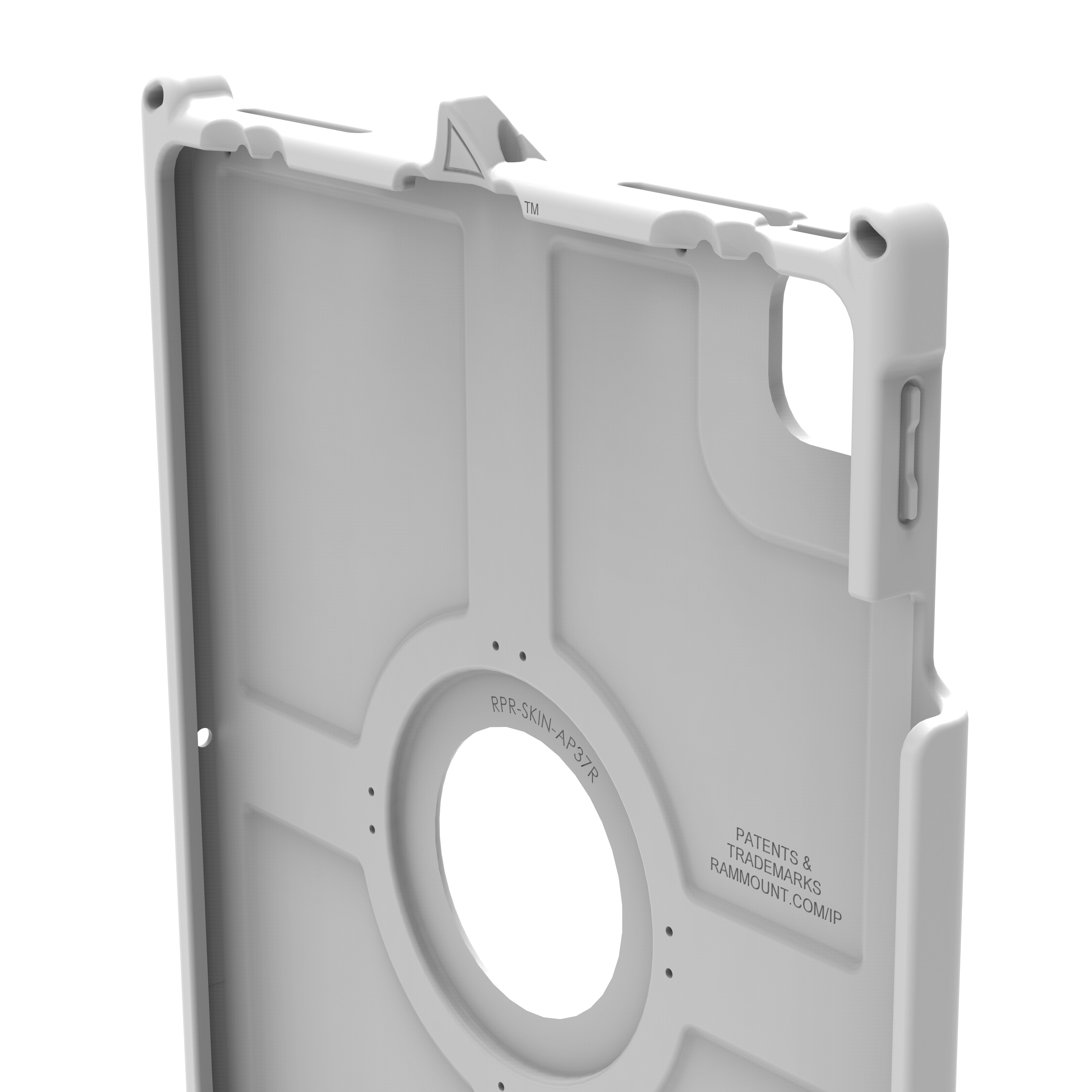 IntelliSkin® Next Gen Protective Case for iPad Pro 12.9 (3rd-6th Gen) & iPad Pro 13 (M4) - Slim Gray Cover with Scratch Resistance | Perfect for Work, Travel & Daily Use (RAM GDS SKIN AP37 NG GRY)