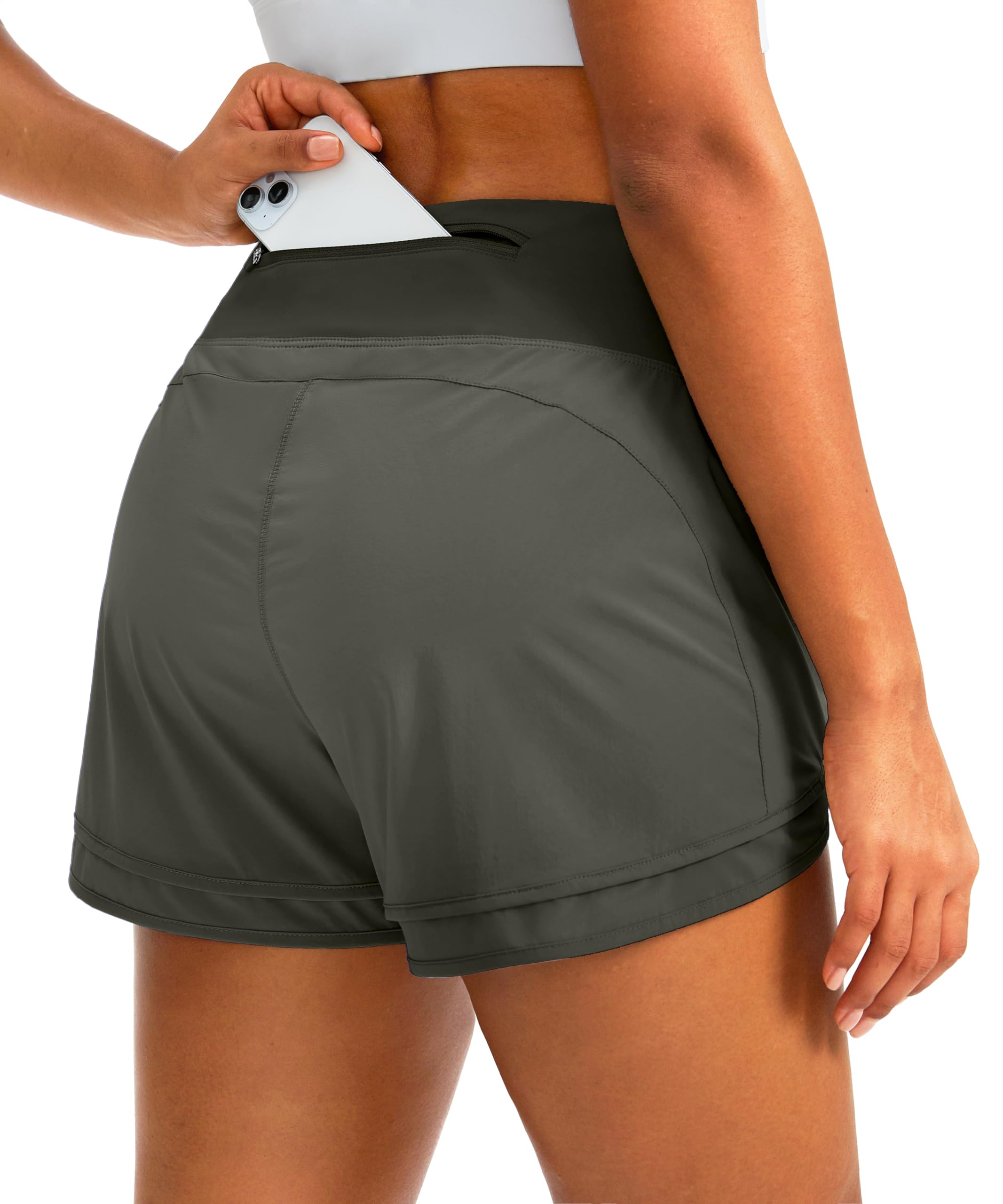 High Waisted Women's Running Shorts 3
