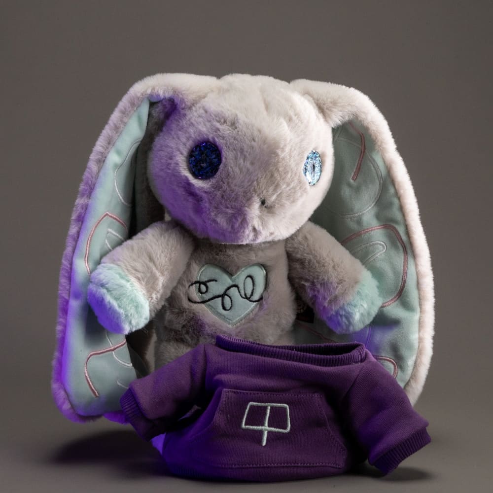 Plushie Dreadfuls Schizophrenia Rabbit II - Soft Stuffed Animal Toy for Mental Health Awareness, Anxiety Relief & Comfort | Perfect for Therapy, Gifts, and Collectibles