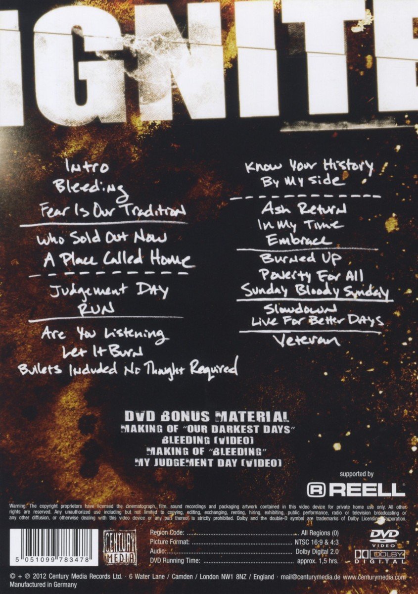 Our Darkest Days Live Concert DVD (2012) | Punk Rock Performance | Perfect for Music Lovers & Collectors