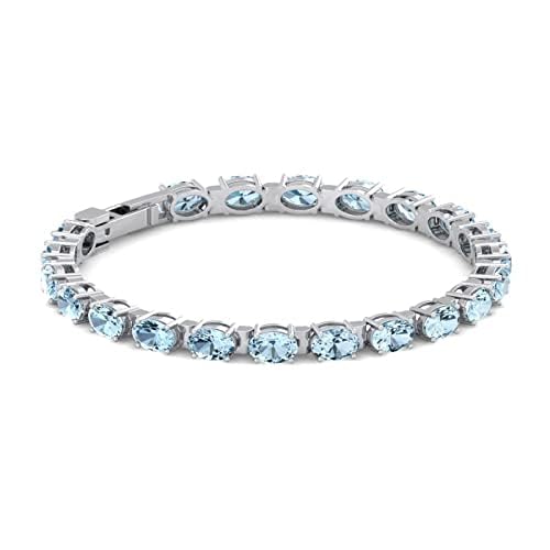 Silver Smile Amethyst Bracelet for Women - 7 Inch Tennis Birthstone Sterling Silver Bracelet with Citrine, Garnet, Aquamarine, Emerald, Sapphire, Opal, Ruby, Peridot & Topaz | Elegant Jewelry Gift for Birthday, Anniversary & Special Occasions