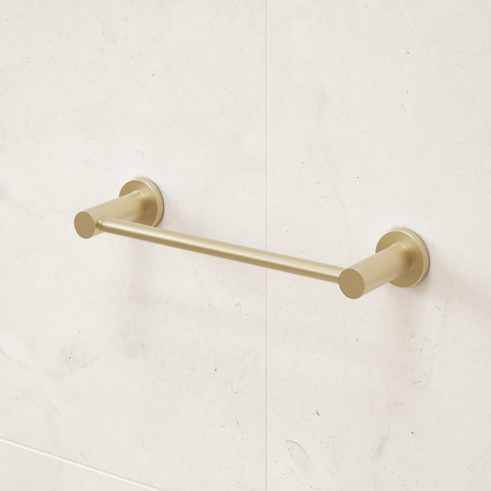 Caroma Liano II Hand Towel Rail in Brushed Brass - Premium Bathroom Towel Holder for Modern Homes & Luxury Hotels