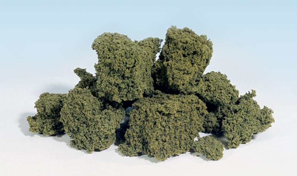 Light Green Foliage Clusters for Model Train Scenery - Realistic Woodland Scenics Trees & Bushes - Perfect for Dioramas, Railroad Layouts and Architectural Models