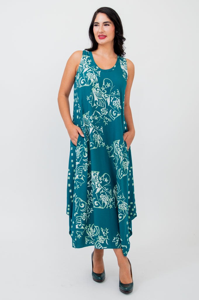 Ari Dress by Sajou - Elegant Women's Floral Midi Dress for Casual Wear, Date Night & Summer Outfits