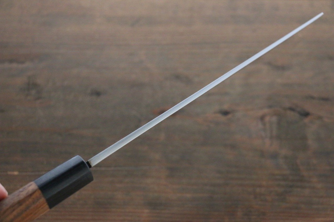 Premium Hideo Kitaoka Blue Steel No.2 Damascus Kakugata Usuba 165mm Japanese Chef Knife with Shitan Handle - Perfect for Sushi, Vegetables & Precision Cutting