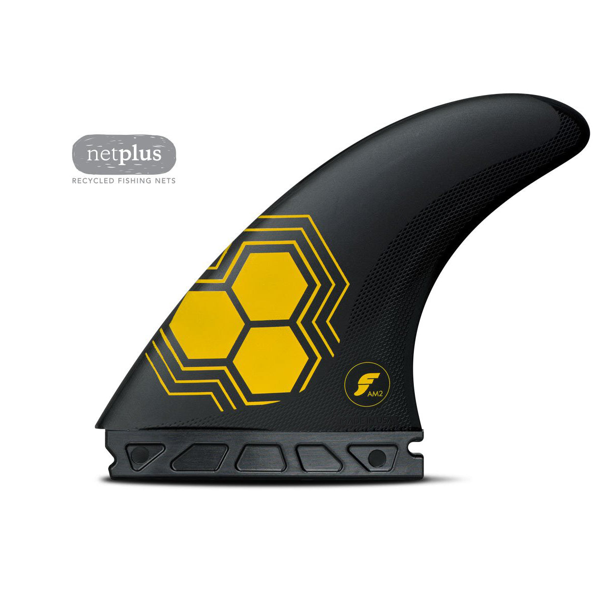 Thruster AM2 Alpha Series Carbon/Yellow Surfboard - Large Size for High-Performance Surfing | Perfect for Big Waves & Advanced Surfers