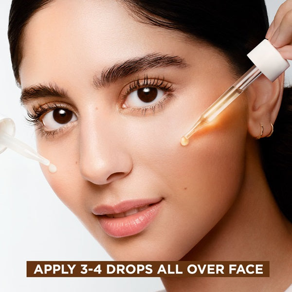 Fast Bright 10% Pure Vitamin C Brightening Overnight Serum 30ml - Dark Spot Corrector & Glow Booster for Face - Perfect for Nighttime Skincare Routine & Morning Radiance