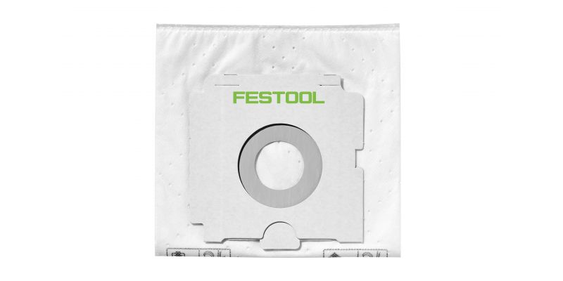 5 Pack Replacement Self-Clean Filter Bags for Festool CT 26 Dust Extractor - Compatible with CT 26/5x Models - Perfect for Woodworking, Construction, and DIY Dust Collection