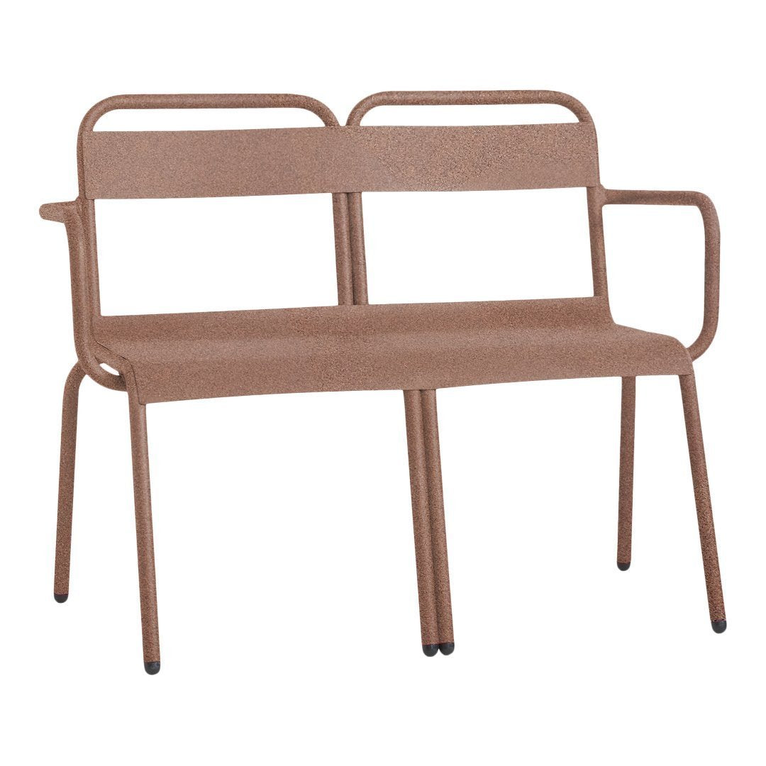 Isimar Biarritz Bench - Modern Outdoor Wooden Bench for Patio, Garden & Backyard - Durable Teak Wood with Weather-Resistant Finish - Perfect for Relaxing & Entertaining Outdoors