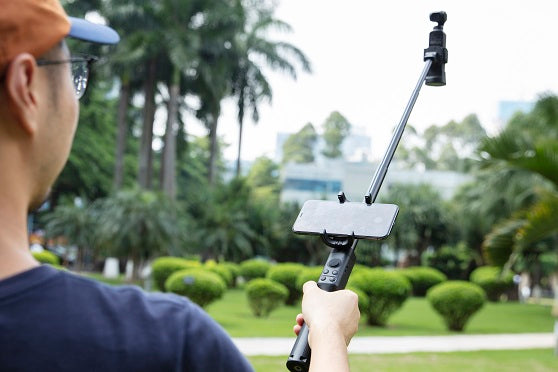 DJI Osmo Pocket Extension Rod - 3-in-1 Selfie Stick, Tripod & Extension Pole for Vlogging, Travel & Action Shots - Compatible with Osmo Pocket 1/2/3 Camera (Black)