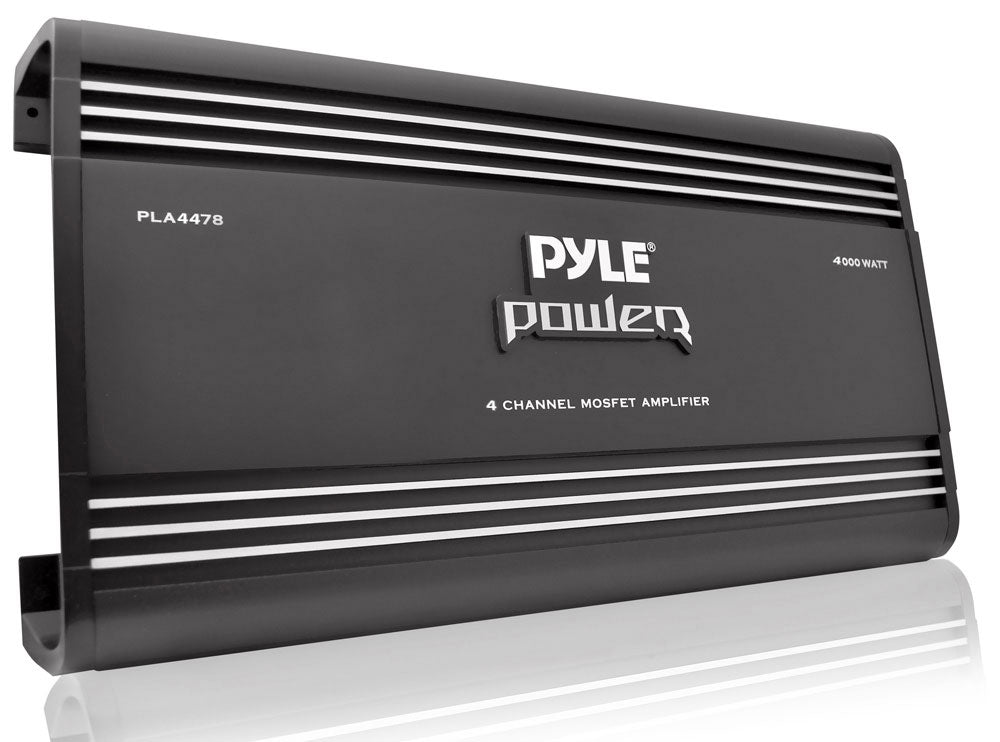 4 Channel Bridgeable Car Amplifier 4000W High Power - Perfect for Car Audio Systems, Bass Boost & Subwoofers