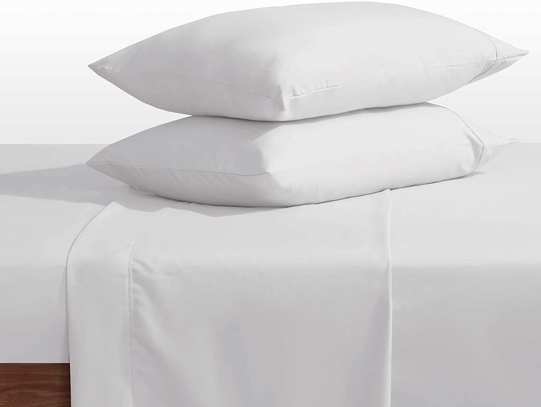 800 Thread Count 4-Piece Bed Sheet Set - 100% Long Staple Cotton, Ultra Soft & Deep Pocket (22